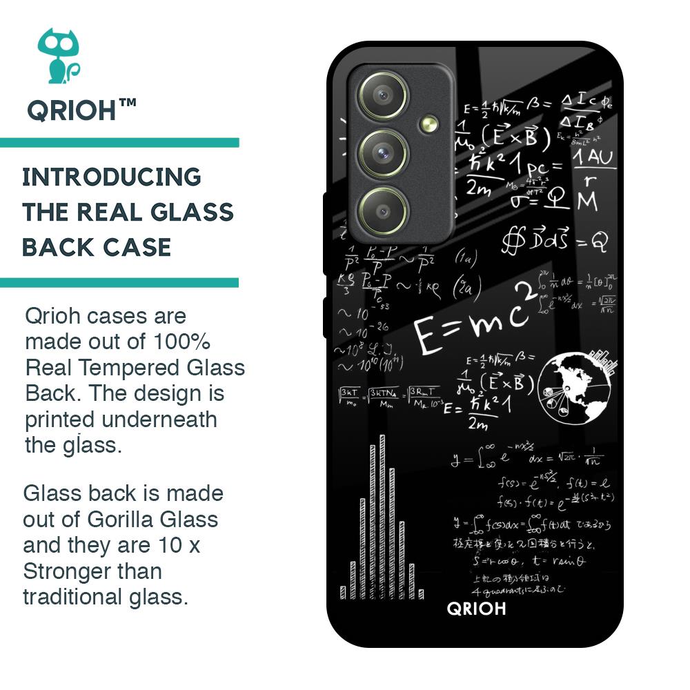 Funny Math Glass Case for Samsung Galaxy A54 5G