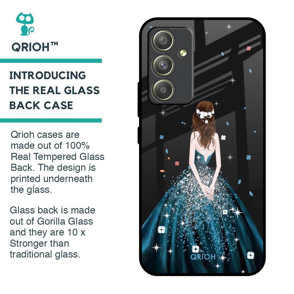 Queen Of Fashion Glass Case for Samsung Galaxy A54 5G