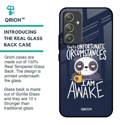 Struggling Panda Glass Case for Samsung Galaxy A54 5G