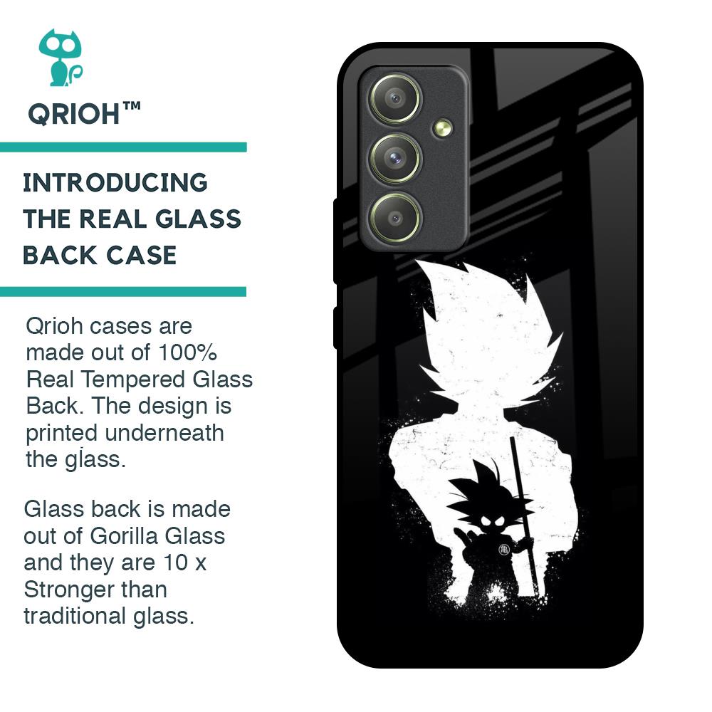 Monochrome Goku Glass Case for Samsung Galaxy A54 5G