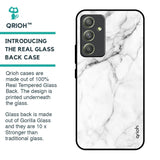 Modern White Marble Glass Case for Samsung Galaxy A54 5G