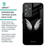 White Angel Wings Glass Case for Samsung Galaxy A54 5G
