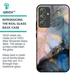 Marble Ink Abstract Glass Case for Samsung Galaxy A54 5G