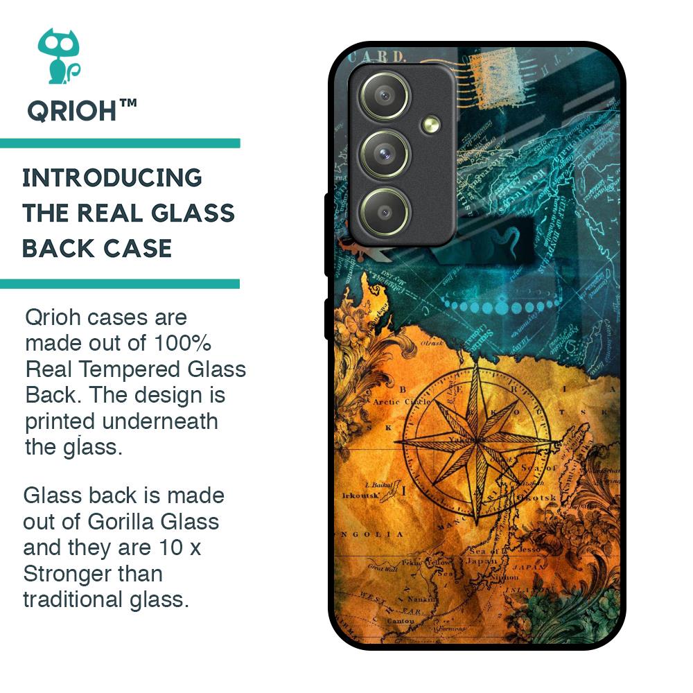 Architecture Map Glass Case for Samsung Galaxy A54 5G