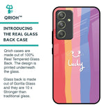 Lucky Abstract Glass Case for Samsung Galaxy A54 5G