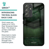 Green Leather Glass Case for Samsung Galaxy A54 5G