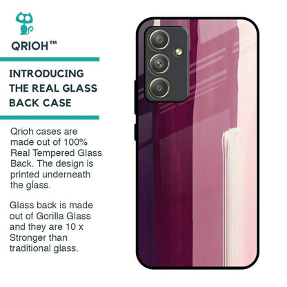 Brush Stroke Art Glass Case for Samsung Galaxy A54 5G
