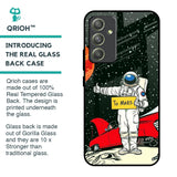 Astronaut on Mars Glass Case for Samsung Galaxy A54 5G