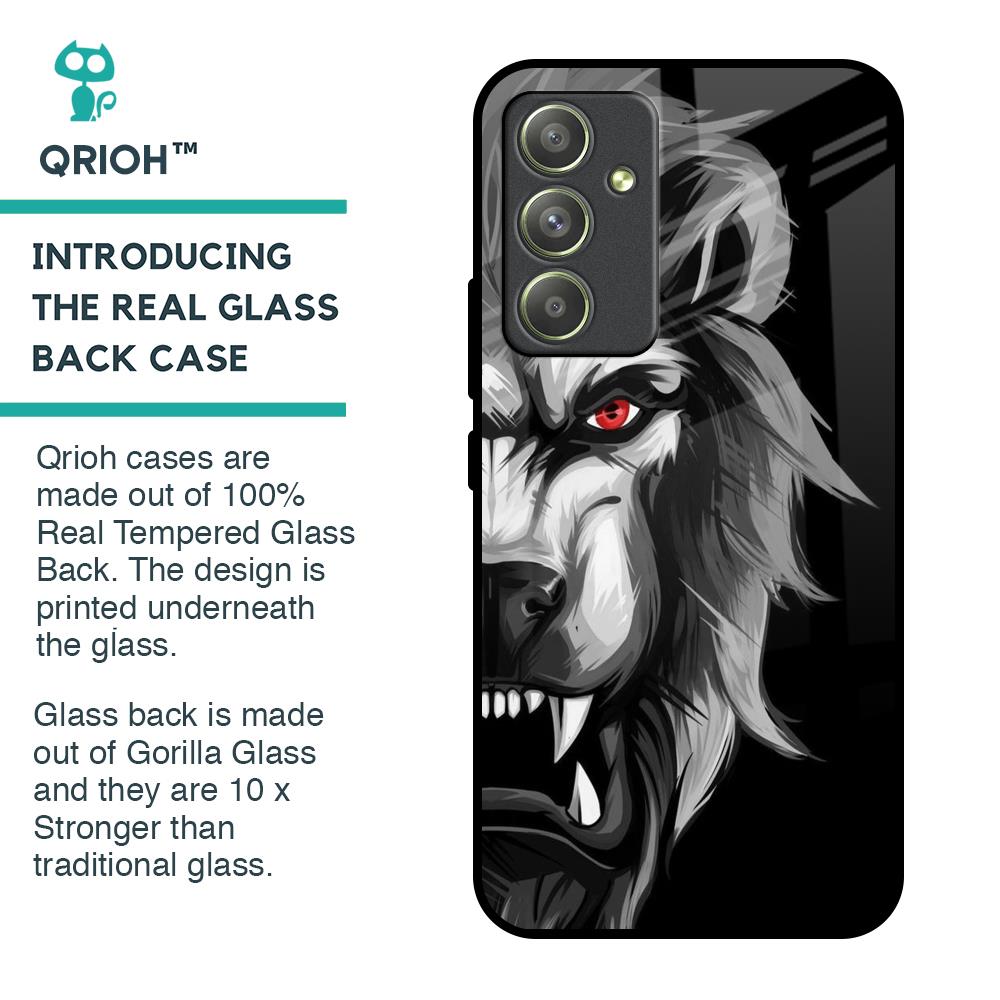 Wild Lion Glass Case for Samsung Galaxy A54 5G