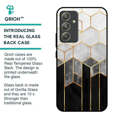 Tricolor Pattern Glass Case for Samsung Galaxy A54 5G