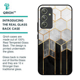 Tricolor Pattern Glass Case for Samsung Galaxy A54 5G