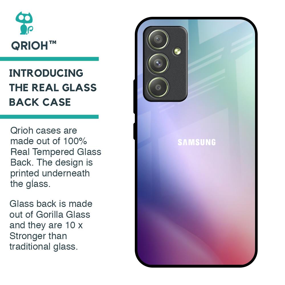 Abstract Holographic Glass Case for Samsung Galaxy A54 5G