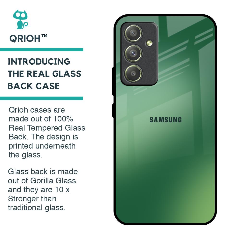Green Grunge Texture Glass Case for Samsung Galaxy A54 5G