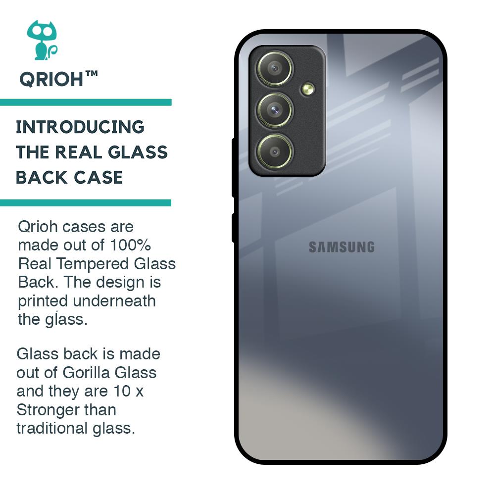 Space Grey Gradient Glass Case for Samsung Galaxy A54 5G