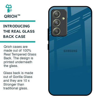 Cobalt Blue Glass Case for Samsung Galaxy A54 5G