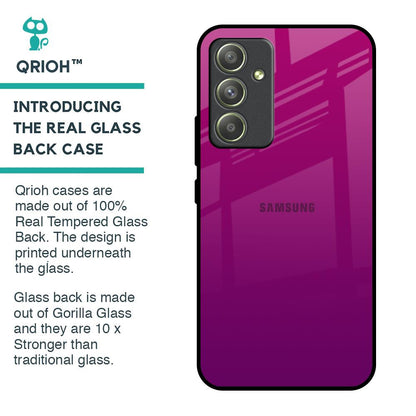 Magenta Gradient Glass Case For Samsung Galaxy A54 5G