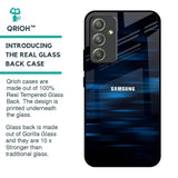 Blue Rough Abstract Glass Case for Samsung Galaxy A54 5G