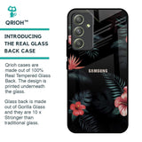 Tropical Art Flower Glass Case for Samsung Galaxy A54 5G