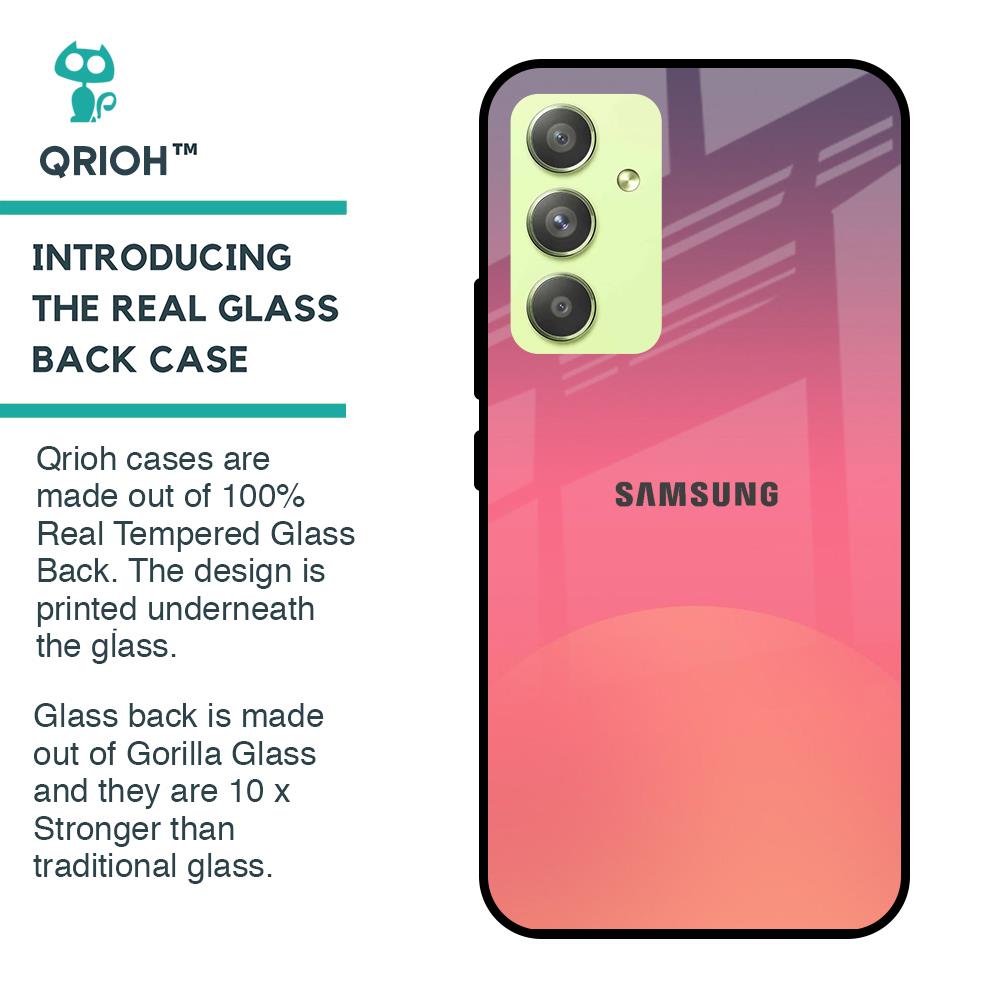 Sunset Orange Glass Case for Samsung Galaxy A54 5G