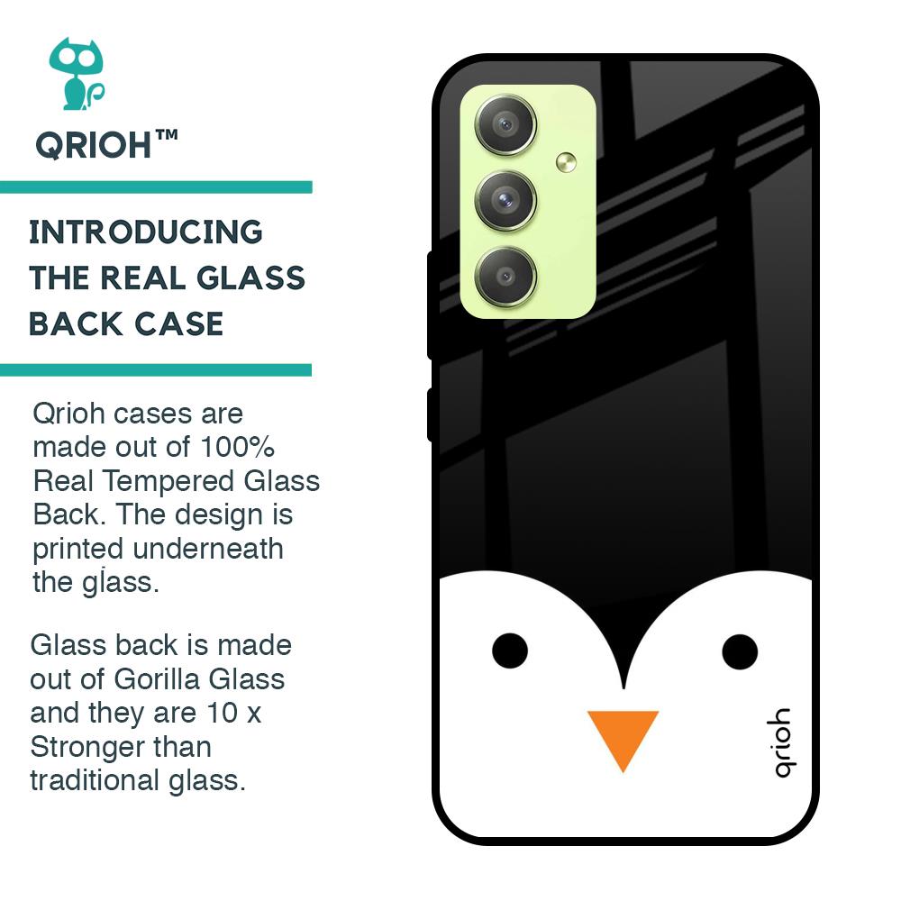 Cute Penguin Glass Case for Samsung Galaxy A54 5G
