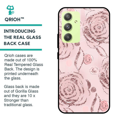 Shimmer Roses Glass case for Samsung Galaxy A54 5G