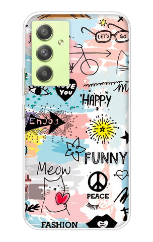 Happy Doodle Samsung Galaxy A54 5G Back Cover
