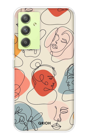 Abstract Faces Samsung Galaxy A54 5G Back Cover