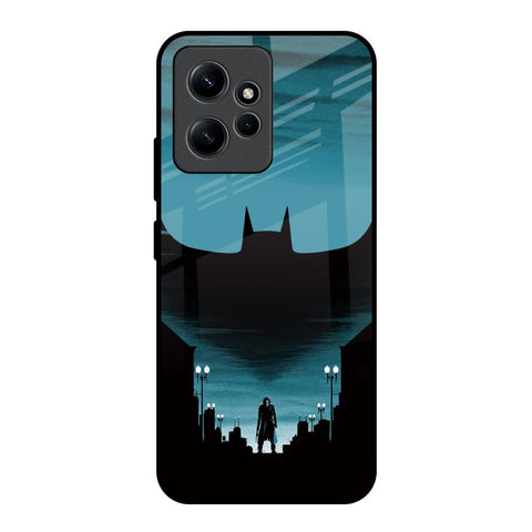 Cyan Bat Redmi Note 12 Glass Back Cover Online