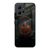 Lord Hanuman Animated Redmi Note 12 Glass Back Cover Online