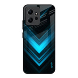 Vertical Blue Arrow Redmi Note 12 Glass Back Cover Online