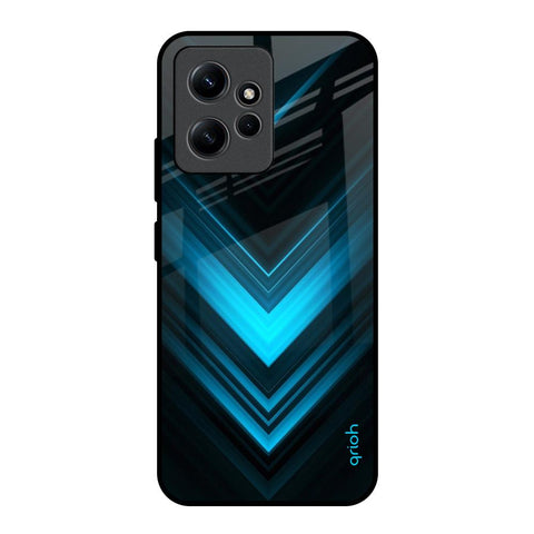 Vertical Blue Arrow Redmi Note 12 Glass Back Cover Online