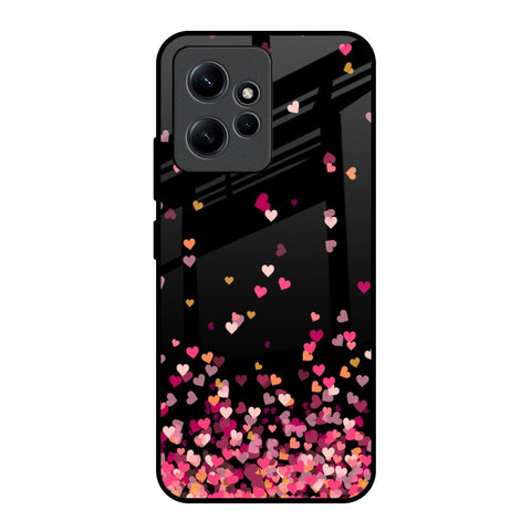 Heart Rain Fall Redmi Note 12 Glass Back Cover Online