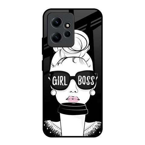 Girl Boss Redmi Note 12 Glass Back Cover Online