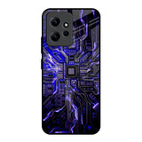 Techno Color Pattern Redmi Note 12 Glass Back Cover Online