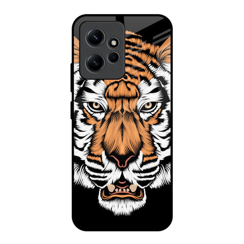 Angry Tiger Redmi Note 12 Glass Back Cover Online