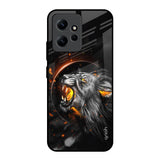 Aggressive Lion Redmi Note 12 Glass Back Cover Online