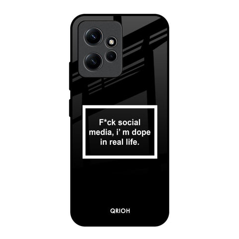 Dope In Life Redmi Note 12 Glass Back Cover Online