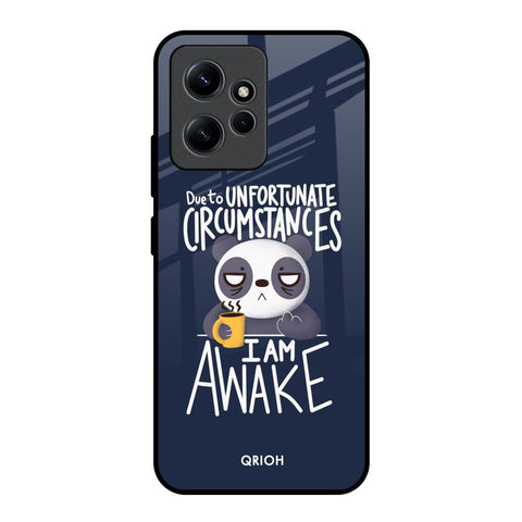 Struggling Panda Redmi Note 12 Glass Back Cover Online