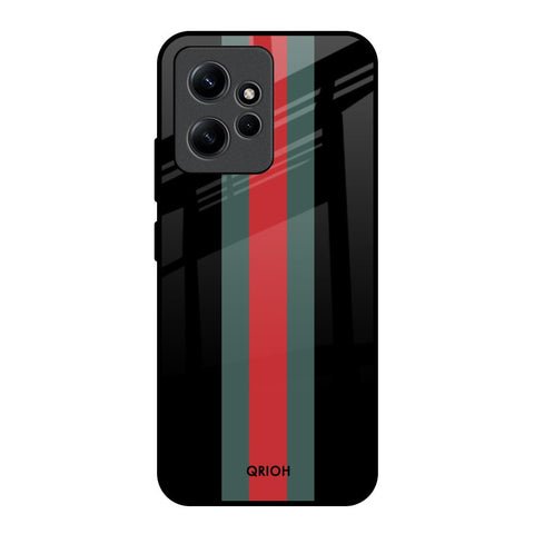 Vertical Stripes Redmi Note 12 Glass Back Cover Online