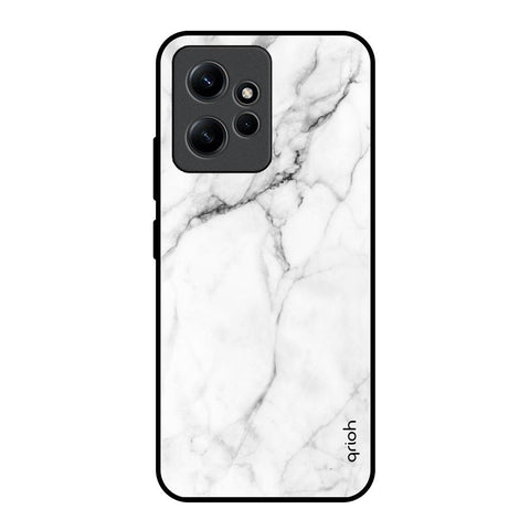 Modern White Marble Redmi Note 12 Glass Back Cover Online