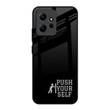 Push Your Self Redmi Note 12 Glass Back Cover Online