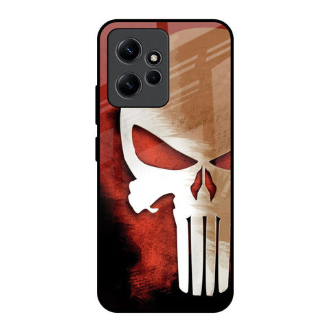 Red Skull Redmi Note 12 Glass Back Cover Online