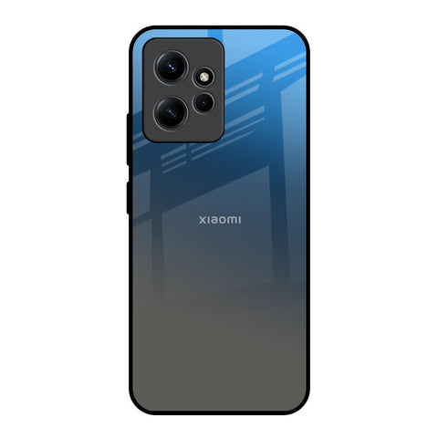 Blue Grey Ombre Redmi Note 12 Glass Back Cover Online