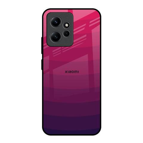 Wavy Pink Pattern Redmi Note 12 Glass Back Cover Online