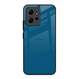 Cobalt Blue Redmi Note 12 Glass Back Cover Online