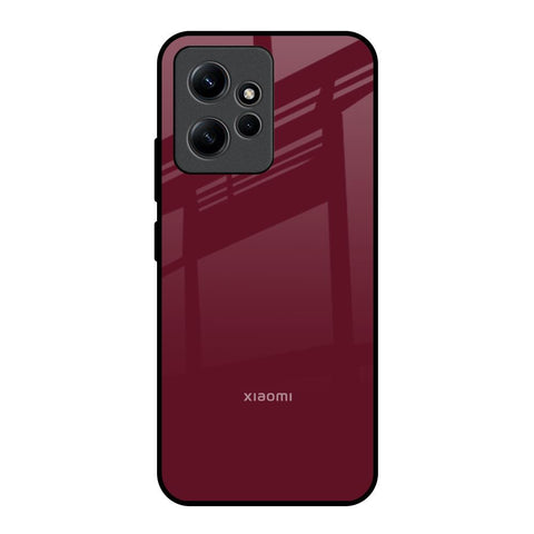 Classic Burgundy Redmi Note 12 Glass Back Cover Online