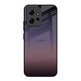 Grey Ombre Redmi Note 12 Glass Back Cover Online
