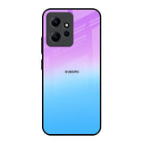 Unicorn Pattern Redmi Note 12 Glass Back Cover Online