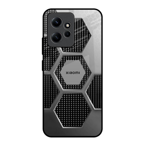 Hexagon Style Redmi Note 12 Glass Back Cover Online