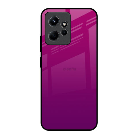 Magenta Gradient Redmi Note 12 Glass Back Cover Online